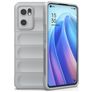 Mobigear Bumpy Coque OPPO Find X5 Lite Coque arrière en TPU Souple - Gris