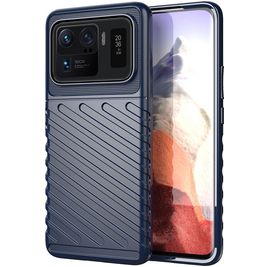 Mobigear Groove Coque Xiaomi Mi 11 Ultra Coque arrière en TPU Souple - Bleu