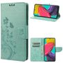 Mobigear Flowers Housse Samsung Galaxy M53 Etui Porte-Monnaie - Vert