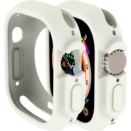 Mobigear Colors Coque Apple Watch Ultra - 49 mm Coque Rigide - Gris