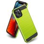 Mobigear Brushed Armor Coque iPhone 12 Pro Max Coque arrière Rigide Anti-Chocs - Vert