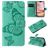 Mobigear Butterfly Housse iPhone 16 Plus Etui Porte-Monnaie - Vert