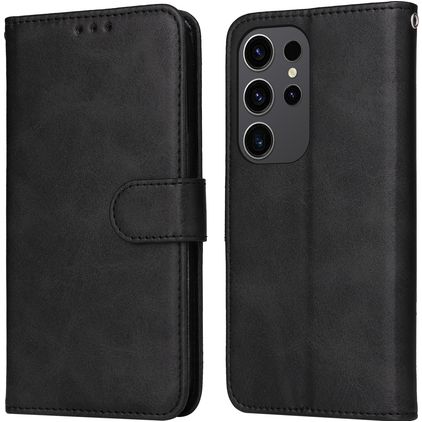 Mobigear Wallet Housse Samsung Galaxy S24 Ultra Etui Porte-Monnaie - Noir