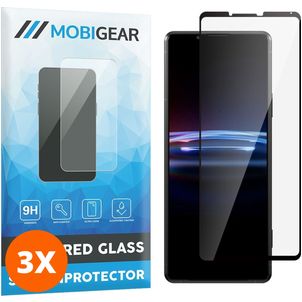 Mobigear Premium Sony Xperia Pro-I Verre trempé Protection d'écran - Compatible Coque - Noir (Lot de 3)