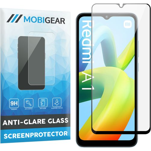 Mobigear Premium Xiaomi Redmi A1 4G Verre trempé Protection d'écran - Compatible coque - Noir