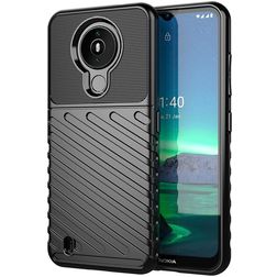 Mobigear Groove Coque Nokia 1.4 Coque arrière en TPU Souple - Noir