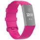 Mobigear Cross Bracelet Silicone Fitbit Charge 4 Fermeture boucle ardillon - Magenta