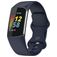 Mobigear Sport Dual Bracelet Silicone Fitbit Charge 5 Fermeture à clou et passant - Dark Blue
