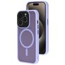Mobiparts Hardcover iPhone 15 Pro MagSafe Plastique rigide Coque arrière - Satin Lila