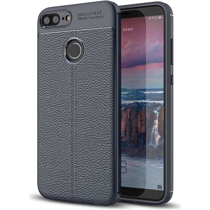 Mobigear Luxury Coque HONOR 10 Lite Coque arrière en TPU Souple - Bleu Marin