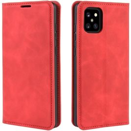 Mobigear Retro Slim Housse Samsung Galaxy Note 10 Lite Etui Porte-Monnaie - Rouge