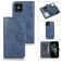 Mobigear Wallet Housse iPhone 12 Etui avec Coque Détachable Porte-Monnaie - Dark Blue