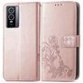 Mobigear Clover Vivo Y76 Étui Portefeuille - Rose doré