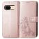 Mobigear Clover Housse Google Pixel 8a Etui Porte-Monnaie - Rose doré