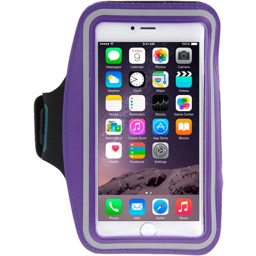 Mobigear Brassard Téléphone iPhone 8 Plus Brassard Coque de Sport en Neoprène - Violet