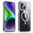 Valenta Trend Coque iPhone 15 MagSafe Coque arrière Rigide - Transparent / Blanc