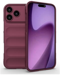 Mobigear Bumpy iPhone 18 Pro Max TPU souple Coque arrière - Wine Red