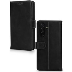 Mobilize Wallet Housse Samsung Galaxy A27 Etui en Cuir Véritable Porte-Monnaie - Noir