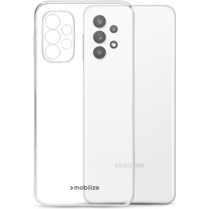 Mobilize Gelly Coque Transparente Samsung Galaxy A32 5G Coque arrière en TPU Souple - Transparent
