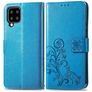 Mobigear Clover Housse Samsung Galaxy A22 5G Etui Porte-Monnaie - Bleu