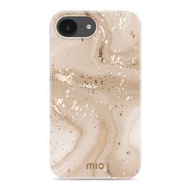 MIO Coque iPhone 16e MagSafe Coque arrière Rigide - Gold Marble