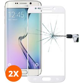 Mobigear Premium Samsung Galaxy S6 Edge Plus Verre trempé Protection d'écran - Compatible Coque - Blanc (Lot de 2)