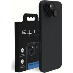 Elite iPhone 15 Plus Verre trempé Protection Objectif Caméra - Compatible Coque - Noir