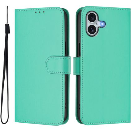 Mobigear Urban Wallet Housse iPhone 16 Plus Etui Porte-Monnaie - Vert