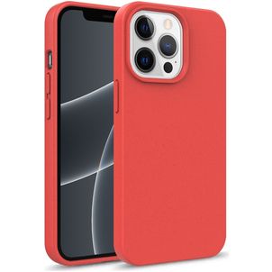 Mobigear Bio Coque iPhone 14 Pro Coque arrière en Eco-Friendly - Rouge