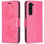 Mobigear Butterfly Housse Samsung Galaxy S24 Plus Etui Porte-Monnaie - Rouge