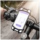 Mobigear Silicone Support Vélo Guidon Pince Universel (max 15 cm x 8 cm) - Noir