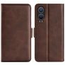 Mobigear Slim Magnet Housse OnePlus Nord CE 4 Lite Etui Porte-Monnaie - Marron