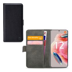 Mobilize Classic Gelly Wallet Housse Xiaomi Redmi Note 12 Etui Porte-Monnaie - Noir
