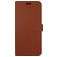 Valenta Gel Skin Housse iPhone 14 Plus Etui en Cuir Véritable Porte-Monnaie - Marron