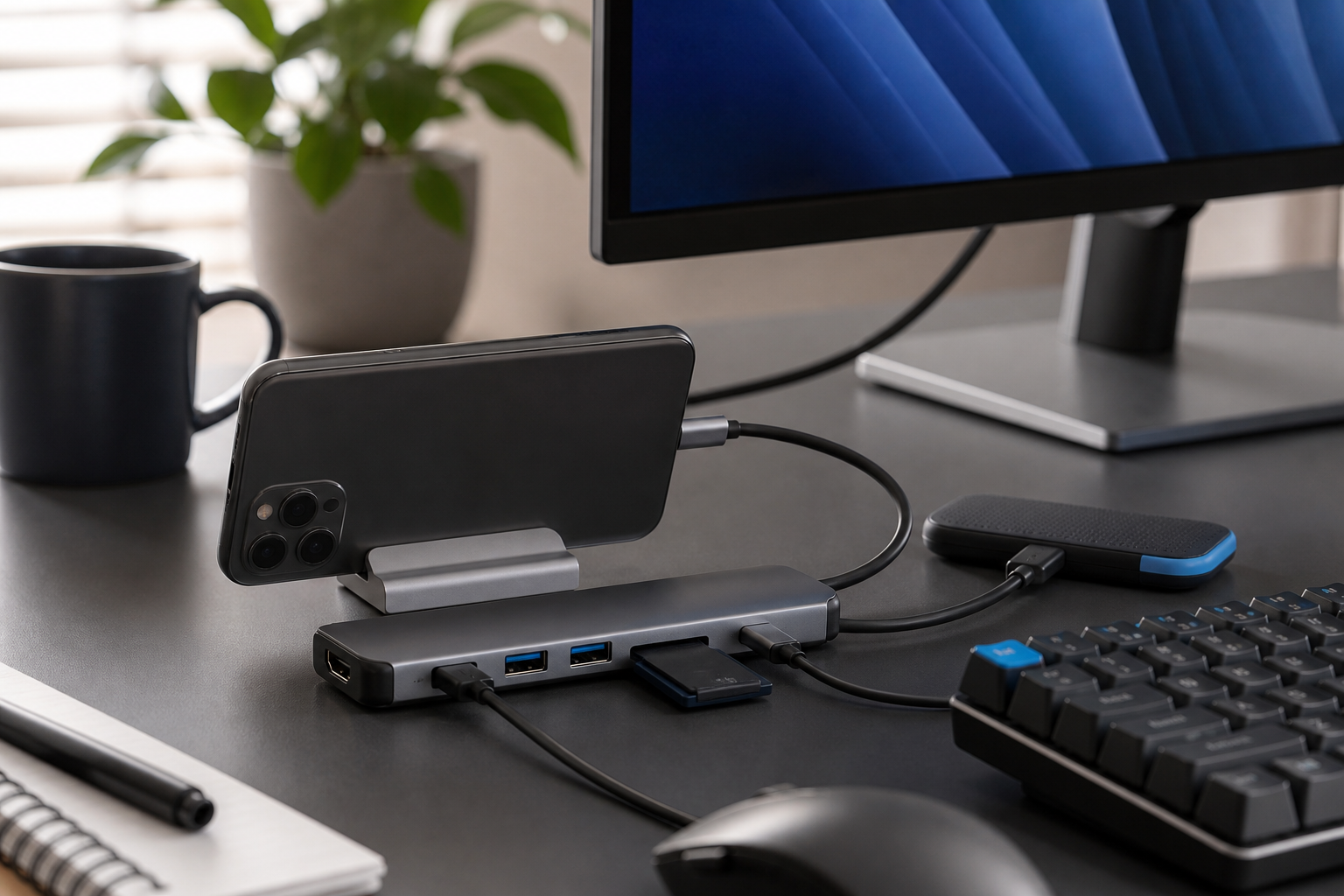 Connectivité : Transformez votre téléphone en mini-PC avec un hub USB