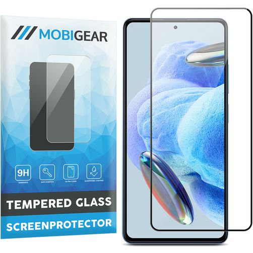 Mobigear Premium Xiaomi Redmi Note 12 Pro Verre trempé Protection d'écran - Compatible coque - Noir