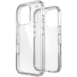 Speck Presidio Perfect Clear Transparent iPhone 16 Pro Plastique rigide Coque arrière Antichoc - Transparent