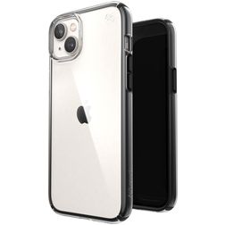 Speck Presidio Perfect Clear Geo Coque iPhone 14 Plus Coque arrière Rigide Anti-Chocs - Transparent / Noir