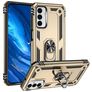 Mobigear Armor Ring Coque Samsung Galaxy M23 Coque arrière Rigide Anti-Chocs avec Anneau-Support - Or
