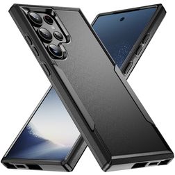 Mobigear Heavy Armor Samsung Galaxy S24 Ultra Plastique rigide Coque arrière Antichoc - Noir