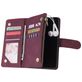 Mobigear Zipper Housse Huawei P40 Etui Porte-Monnaie - Rouge