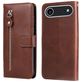 Mobigear Zipper Housse iPhone Air Etui Porte-Monnaie - Marron