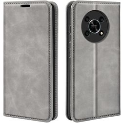 Mobigear Retro Slim Housse HONOR Magic 4 Lite Etui Porte-Monnaie - Gris