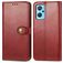Mobigear Snap Button Housse OPPO A76 Etui Porte-Monnaie - Rouge