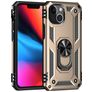 Mobigear Armor Ring Coque iPhone 13 Mini Coque arrière Rigide Anti-Chocs avec Anneau-Support - Or