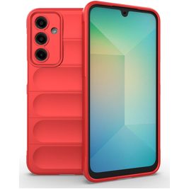 Mobigear Bumpy Coque Samsung Galaxy A16 Coque arrière en TPU Souple - Rouge