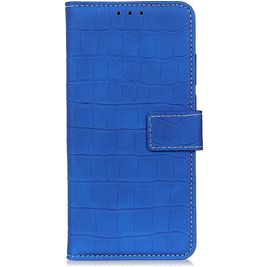 Mobigear Croco Housse Xiaomi 12 Pro Etui Porte-Monnaie - Bleu