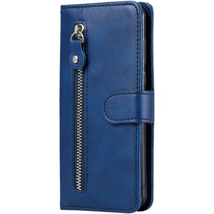 Mobigear Zipper Housse Huawei P Smart (2020) Etui Porte-Monnaie - Bleu