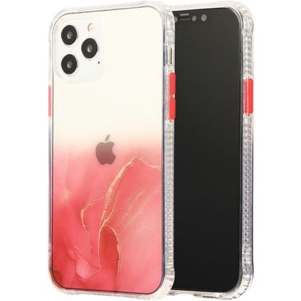 Mobigear Gradient Coque iPhone 12 Pro Max Coque arrière Rigide - Rouge