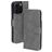 Mobiparts Classic Wallet MagSafe Housse iPhone 16 Pro MagSafe Etui Porte-Monnaie - Granite Grey